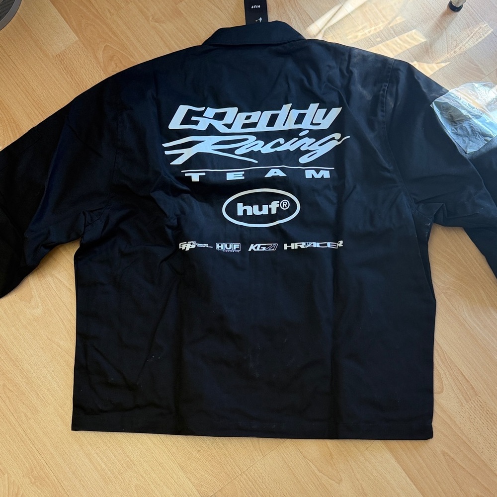 HUF Greddy Racing Team Black Shirt Jacket